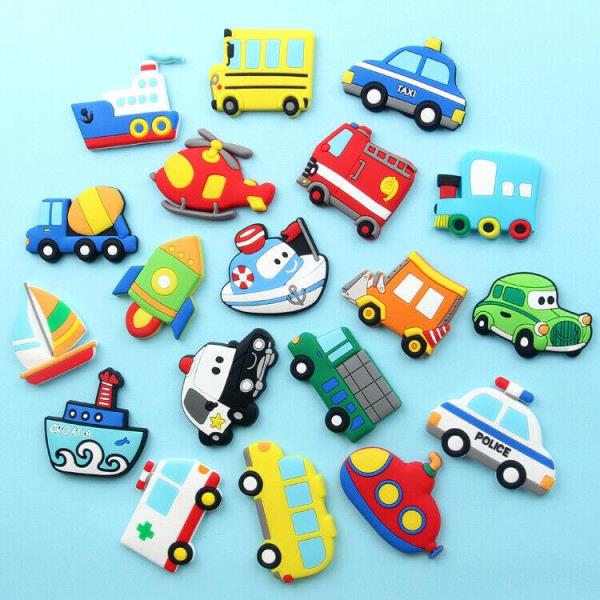 8 Cartoon Kids Educational Soft Fridge Magnets