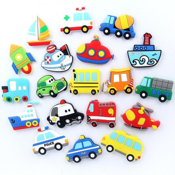 8 Cartoon Kids Educational Soft Fridge Magnets