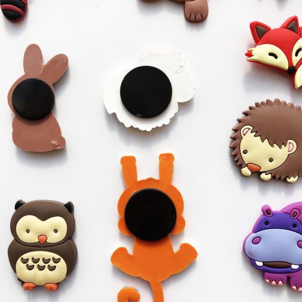 10 Cartoon PVC Kids Education Animal Fridge Magnets