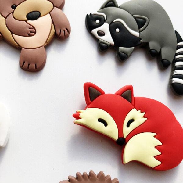 10 Cartoon PVC Kids Education Animal Fridge Magnets