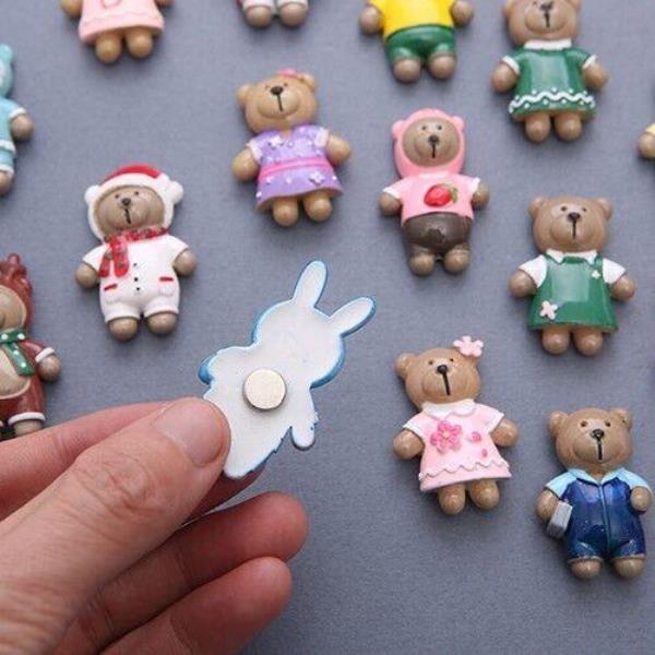 Creative 3D ABS Cartoon Bear Fridge Magnets