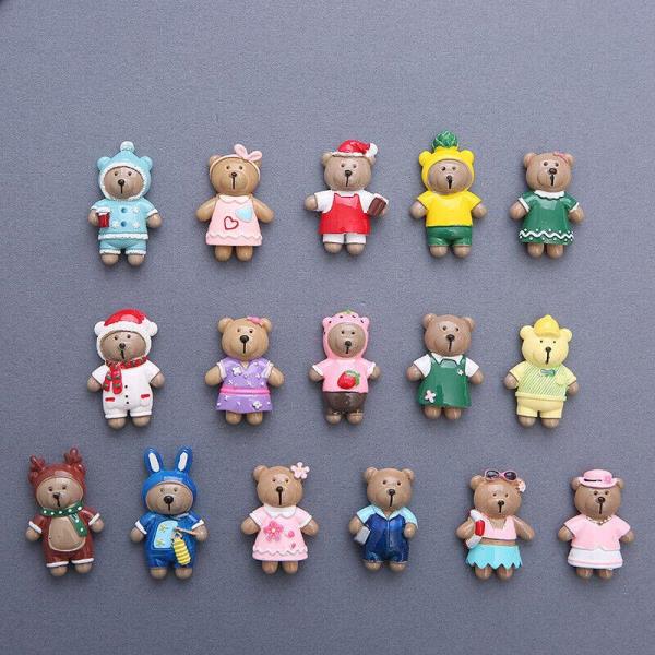 Creative 3D ABS Cartoon Bear Fridge Magnets