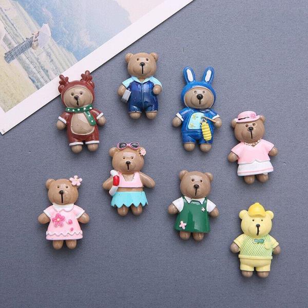 Creative 3D ABS Cartoon Bear Fridge Magnets