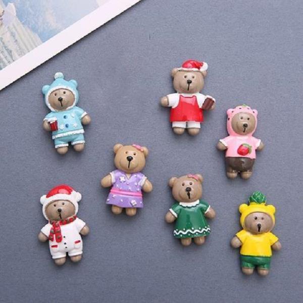 Creative 3D ABS Cartoon Bear Fridge Magnets