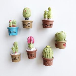 7 Creative 3D Cactus Plant PVC Fridge Magnets