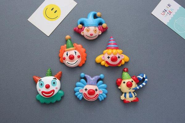 7 Circus Clown Animal Resin 3D Fridge Magnets