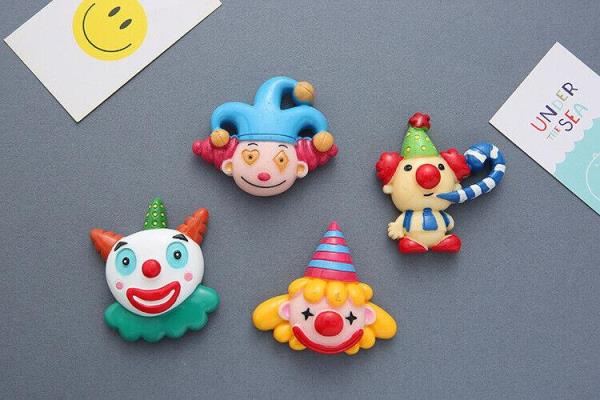 7 Circus Clown Animal Resin 3D Fridge Magnets