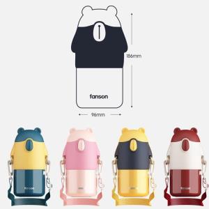 Cartoon Fruit Ice Cream Sippy Water Bottle