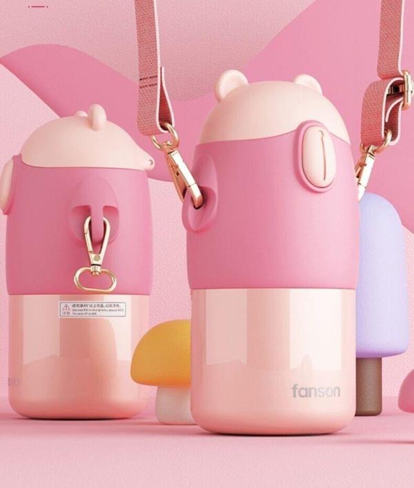 Insulated Bear Stainless Steel Vacuum Water Bottle