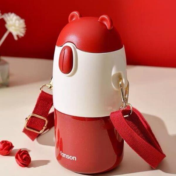 Insulated Bear Stainless Steel Vacuum Water Bottle