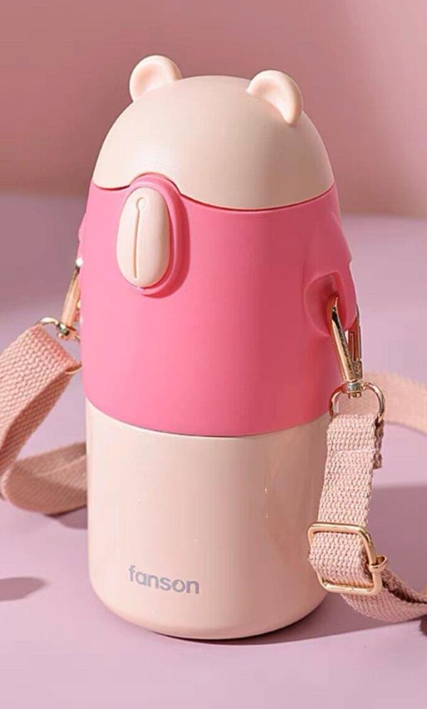 Insulated Bear Stainless Steel Vacuum Water Bottle