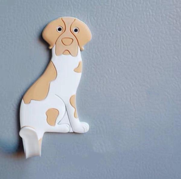 Cartoon PVC Dog Tail Hook Multiuse Fridge Magnet