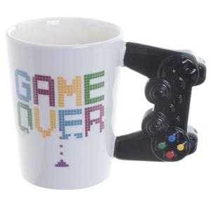 3D Game Control Handle White Ceramic Mug