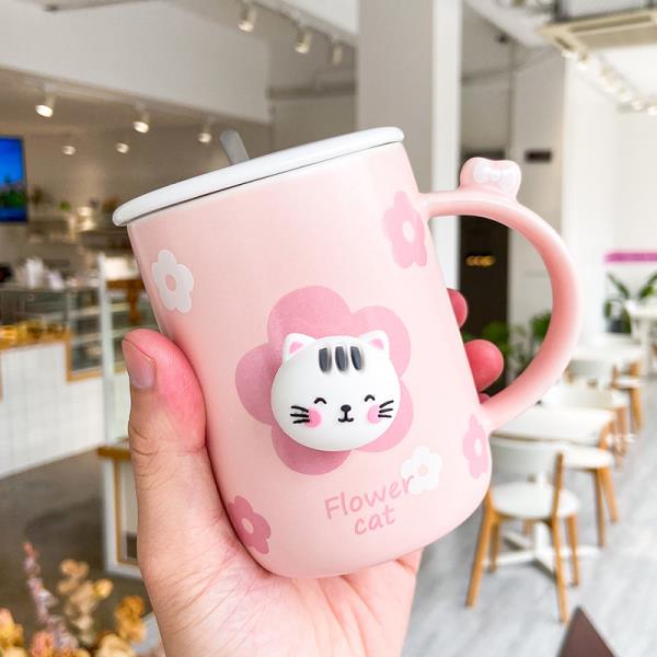 3D Kawaii Adorable Cat Ceramic Mug