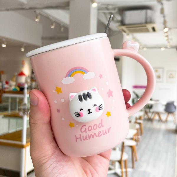 3D Kawaii Adorable Cat Ceramic Mug