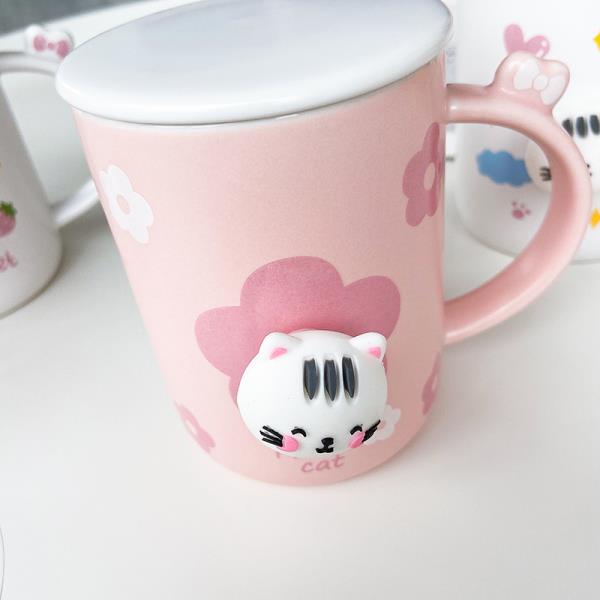 3D Kawaii Adorable Cat Ceramic Mug