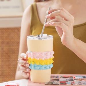 Cartoon Fruit Ice Cream Sippy Water Bottle