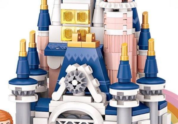 LOZ Mini Blocks Princess Castle Building Bricks Rotating Music Box