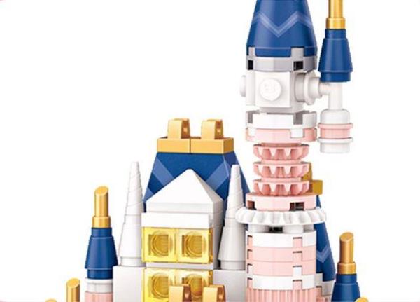 LOZ Mini Blocks Princess Castle Building Bricks Rotating Music Box