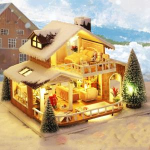 Cute Room Holiday Times DIY Handmade Music Miniature Dollhouse