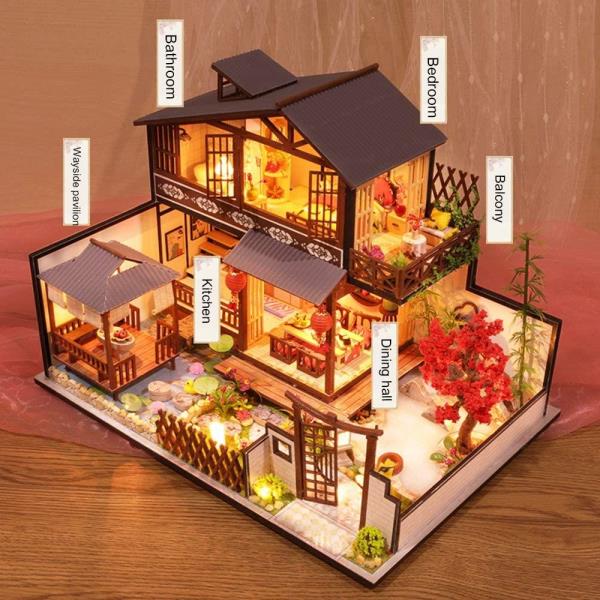 DIY Cottage Art House Handmade 3D Music Miniature Dollhouse