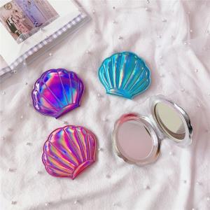 Laser Shell Double Sides Handhold Mirror