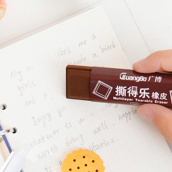 Realistic Cookie Chocolate Tearable Eraser