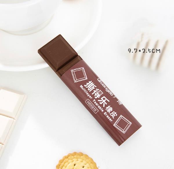 Realistic Cookie Chocolate Tearable Eraser