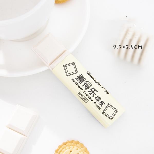 Realistic Cookie Chocolate Tearable Eraser