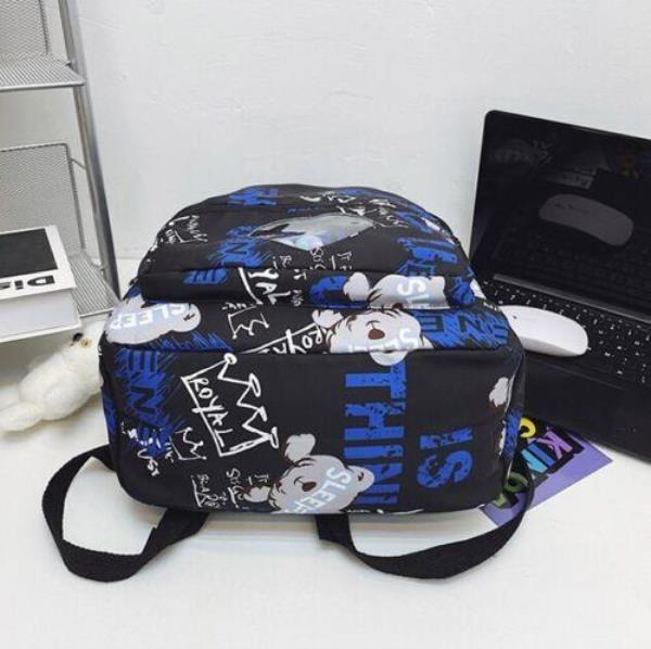 Durable Graffiti Multi Pockets School Backpack