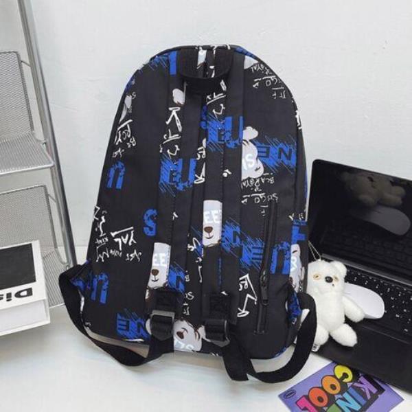 Durable Graffiti Multi Pockets School Backpack