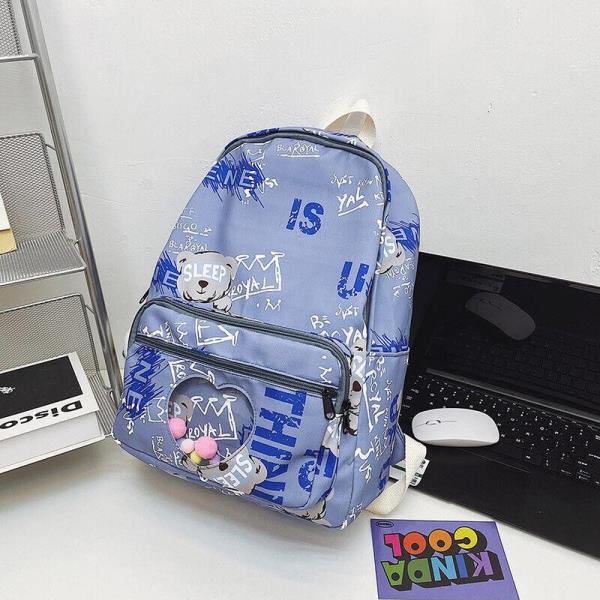 Durable Graffiti Multi Pockets School Backpack