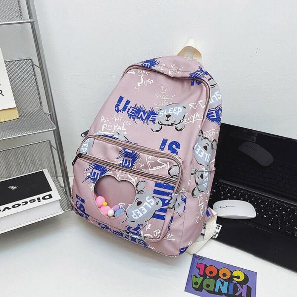 Durable Graffiti Multi Pockets School Backpack