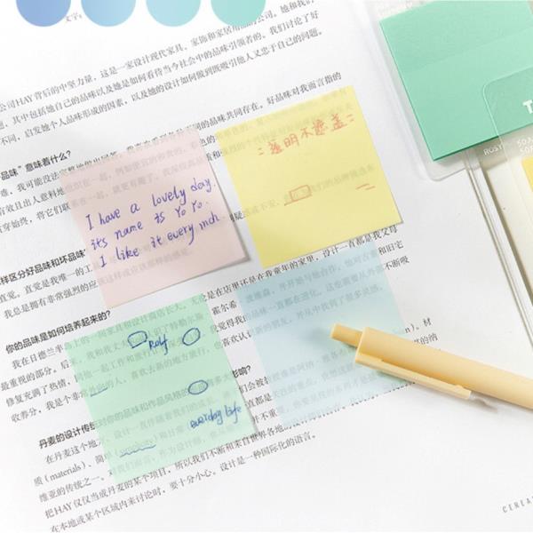 Translucent Candy Colour Sticky Notes