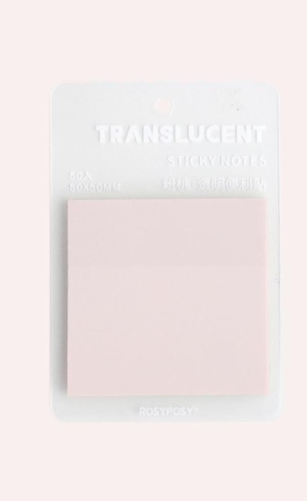 Translucent Candy Colour Sticky Notes