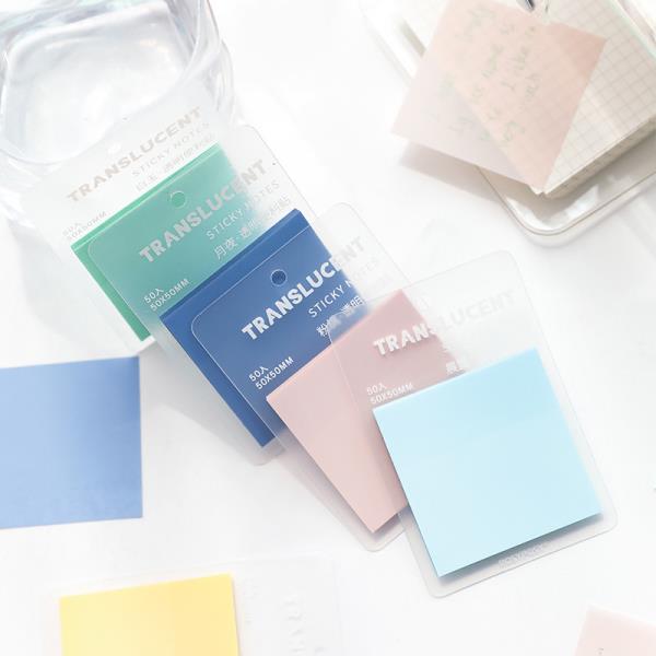 Translucent Candy Colour Sticky Notes