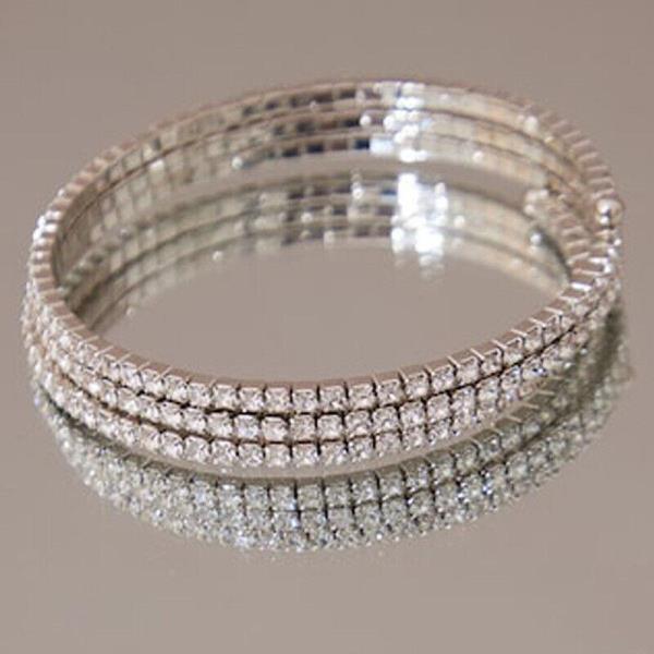 Silver Multi Layer Arm Cuff Band Armlet