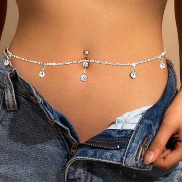 Waterdrop Belly Button Waist Chain