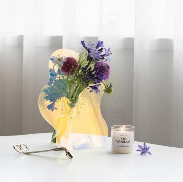 Nordic Modern Acrylic Transparent Standing Flower Vase