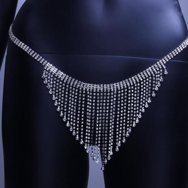 Tassel Chest Bra Underwear Body Chain Set