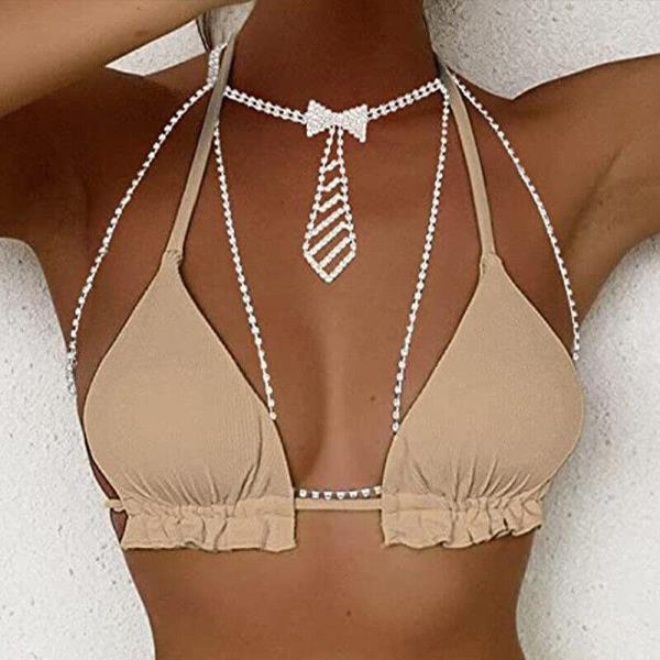 Tie Bow Bra Body Chain