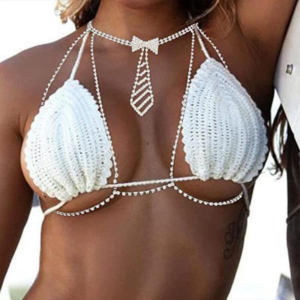 Tie Bow Bra Body Chain