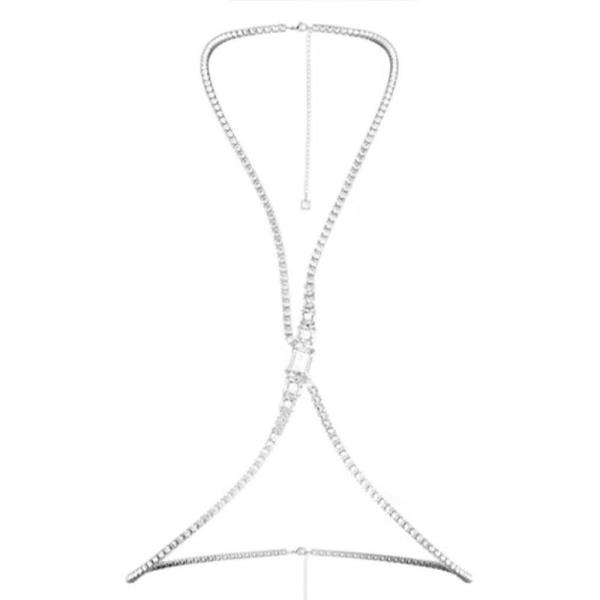 Simple Crystal Beach Bikini Crossbody Body Chain