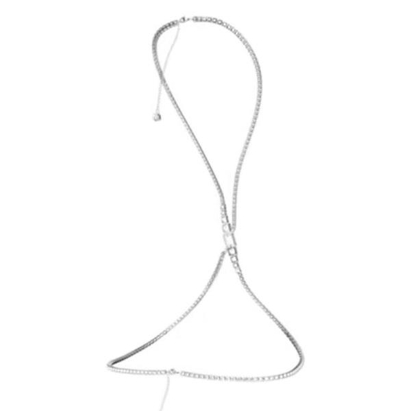 Simple Crystal Beach Bikini Crossbody Body Chain