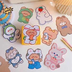 4 Pcs Cartoon Bear Greeting Gift Cards