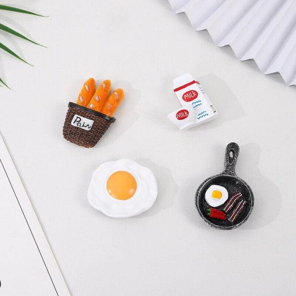 6 Resin Chef Cooker Food 3D Fridge Magnets