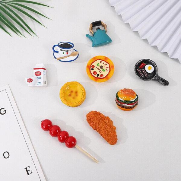 6 Resin Chef Cooker Food 3D Fridge Magnets