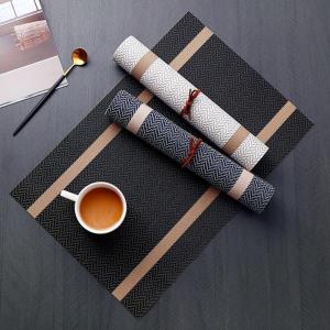 Retro Waterproof Braid Knit Table Dining Placemat