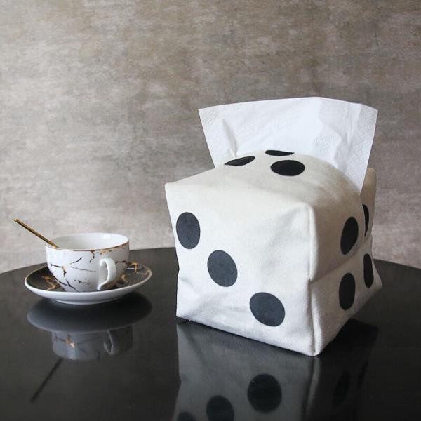 Creative Dice Cloth Paper Tissue Box Cover