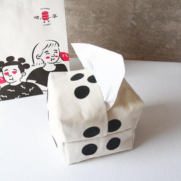 Creative Dice Cloth Paper Tissue Box Cover